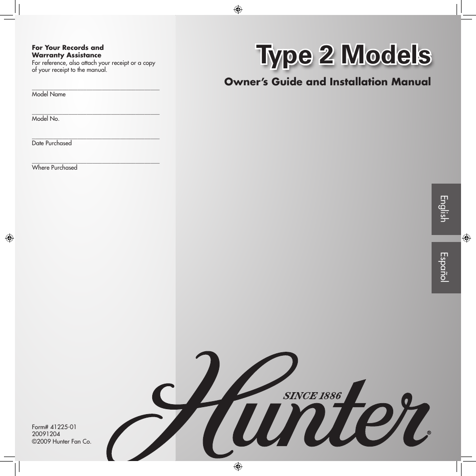 Hunter 21978 54 1912 Mission Manual User Manual 17 Pages