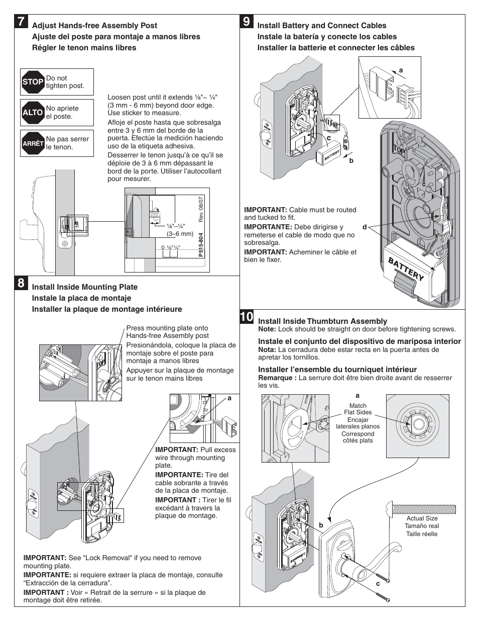 Schlage FE595 User Manual | Page 3 / 4