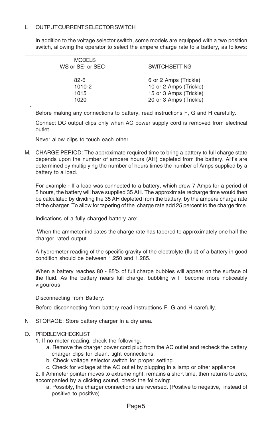 Schumacher 83 User Manual | Page 5 / 6 | Also for: 86, SE-82-6, 1020