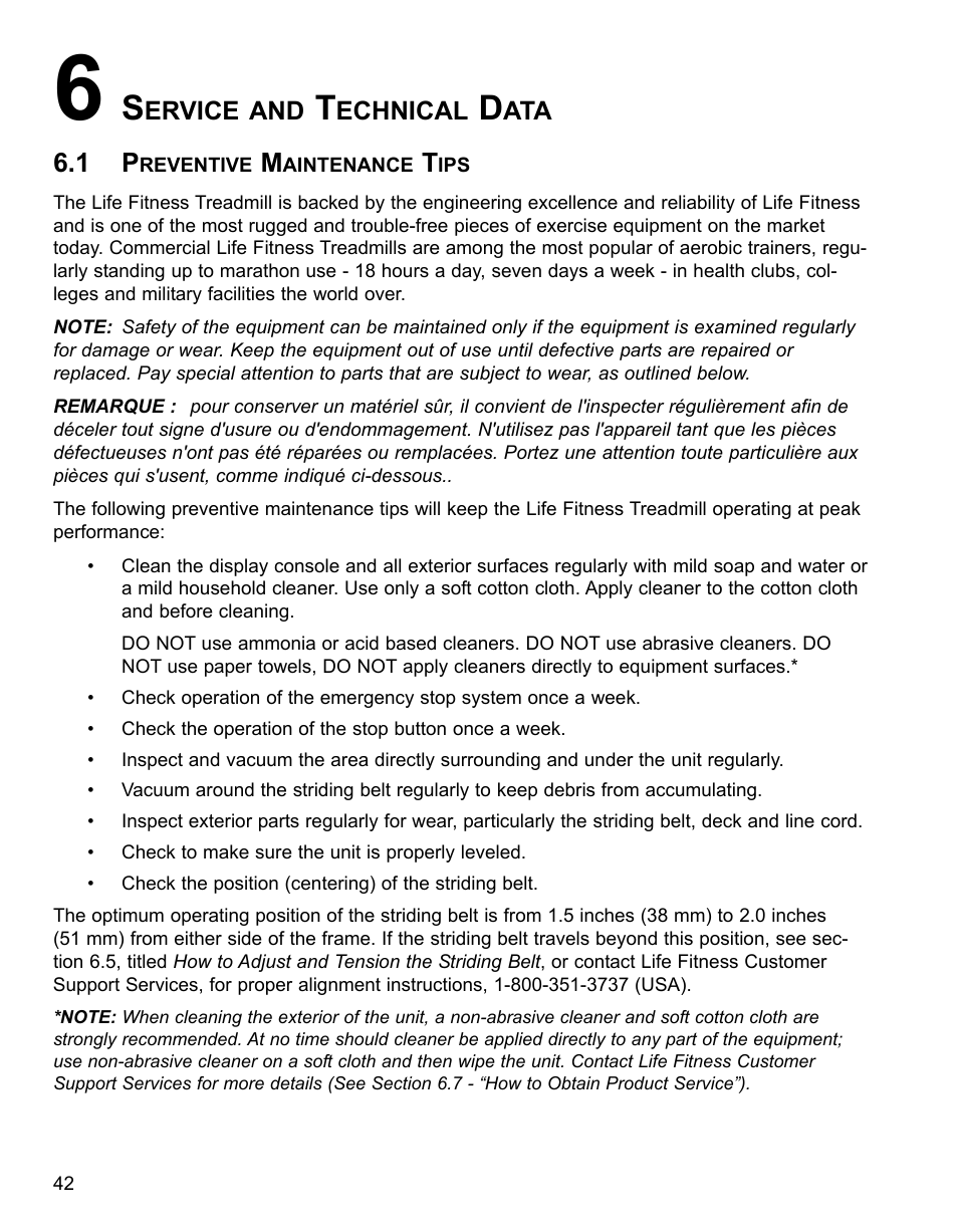 Life Fitness 95Ti User Manual | Page 43 / 54