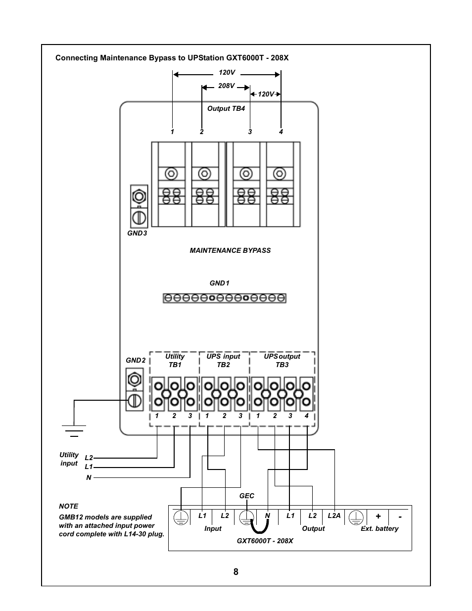 Liebert UPStation GXT User Manual | Page 12 / 20