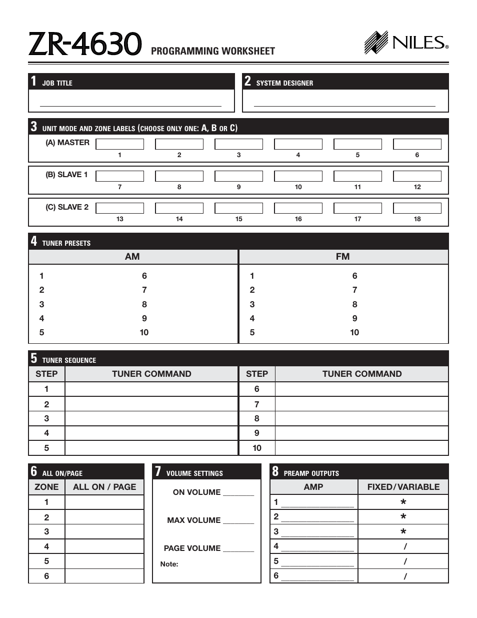 Niles Audio Niles ZR-4630 User Manual | Page 61 / 82