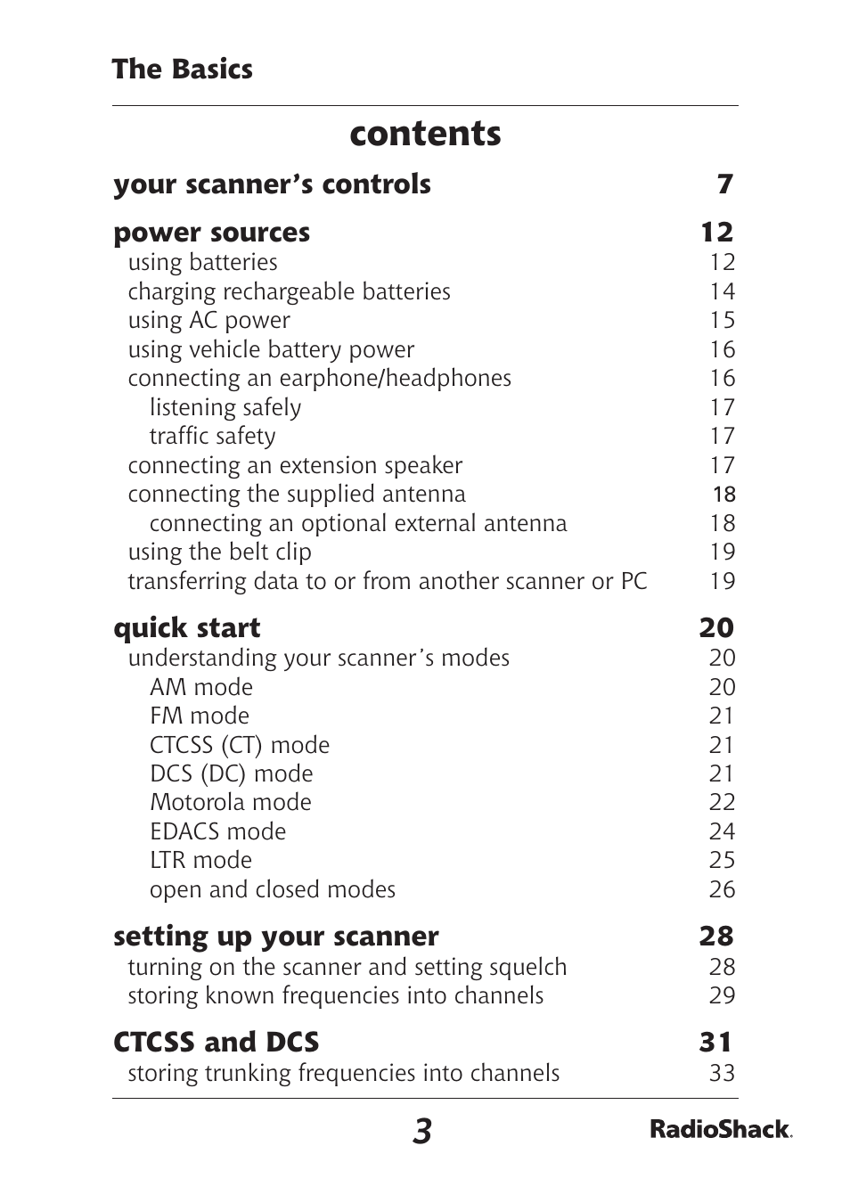 Radio Shack Pro-97 1,000 User Manual | Page 3 / 88