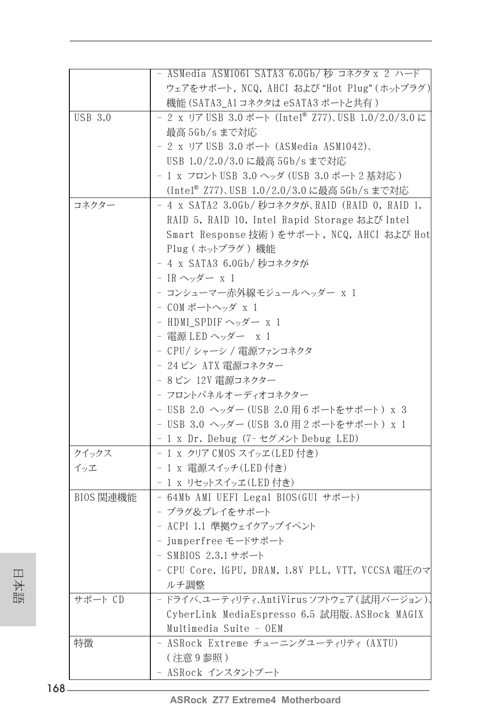 ASRock Z77 Extreme4 User Manual | Page 168 / 221