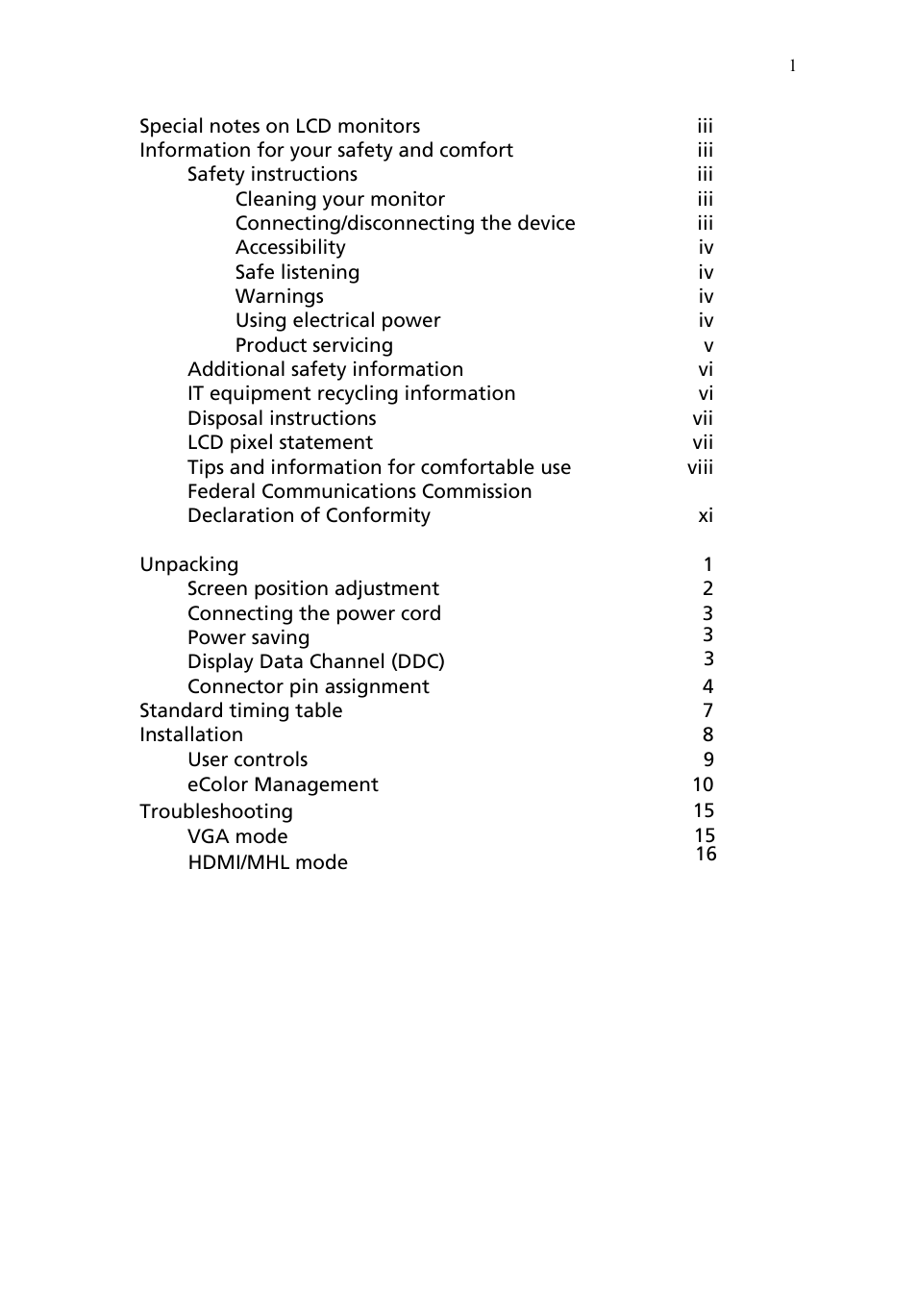 Acer UT220HQL User Manual | Page 12 / 30