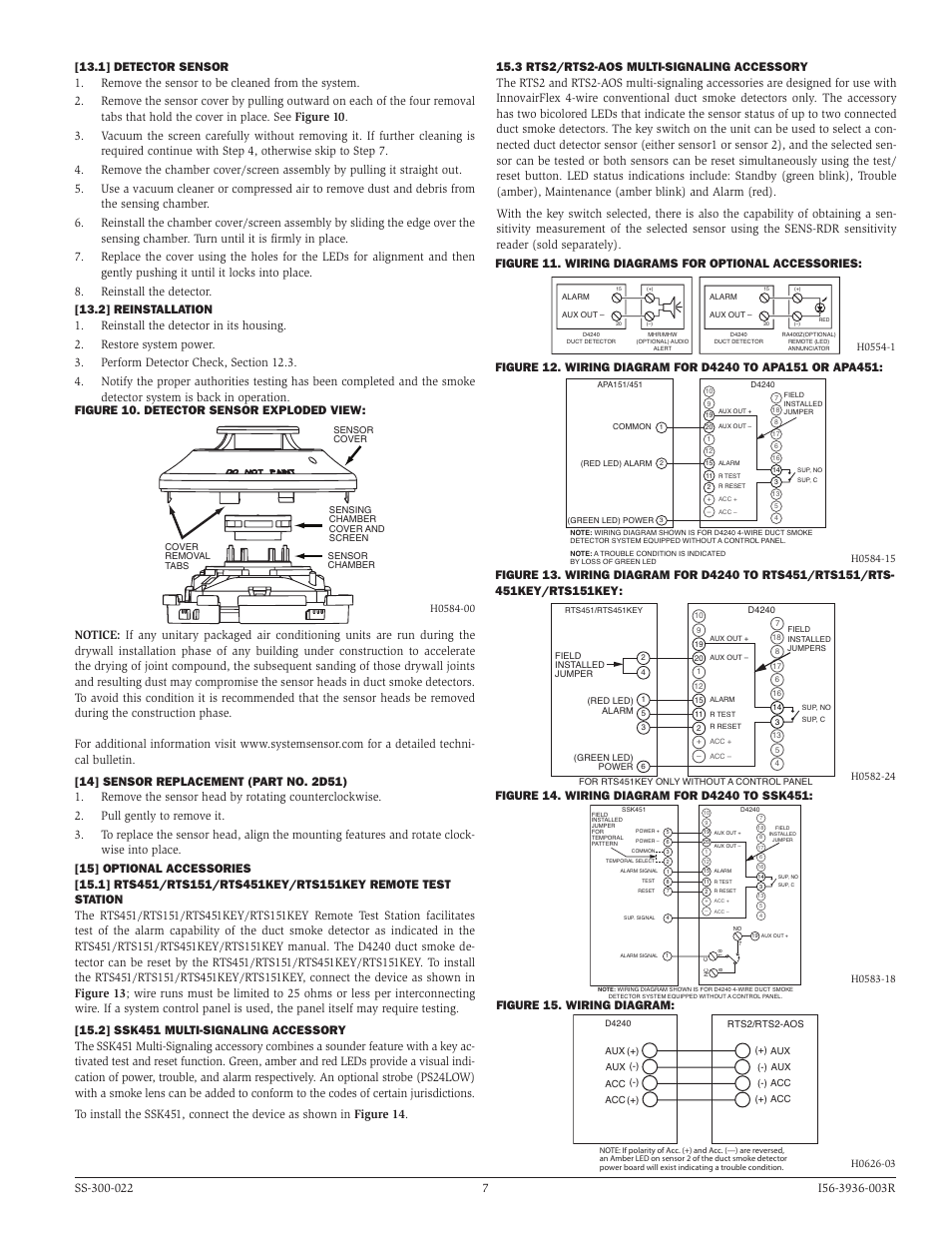 System Sensor D4240 User Manual | Page 7 / 8