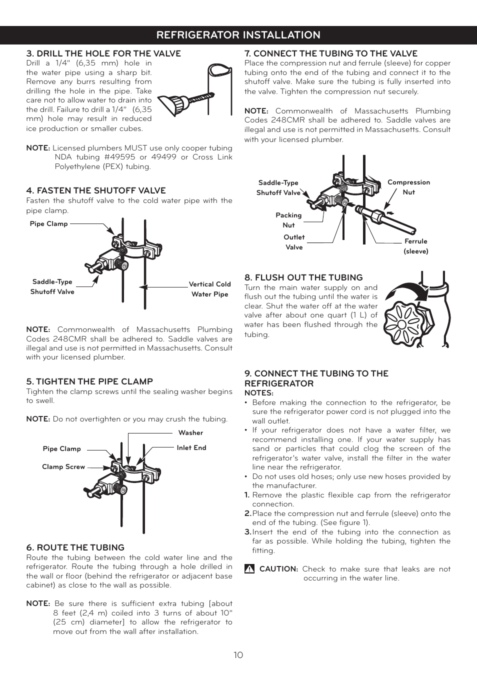 Refrigerator installation | LG LSC27925ST User Manual | Page 10 / 26