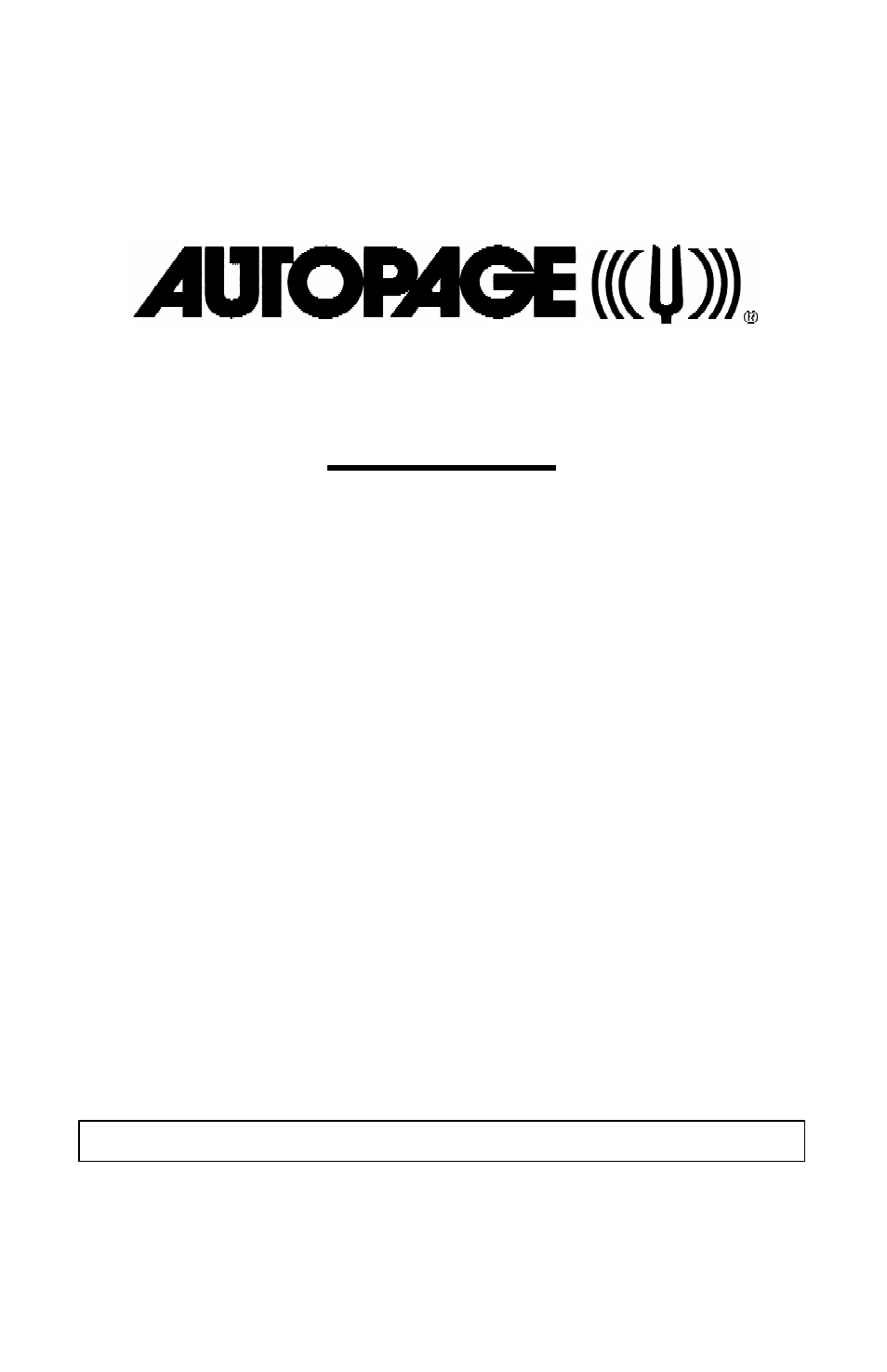 Auto Page autopage RS-850lcd User Manual | 31 pages