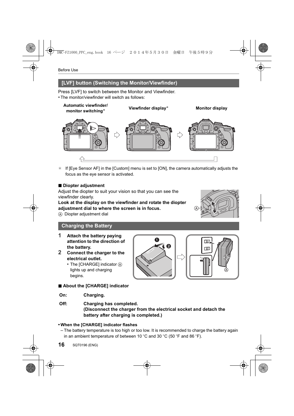 Panasonic DMC-FZ1000 User Manual | Page 16 / 96 | Original mode