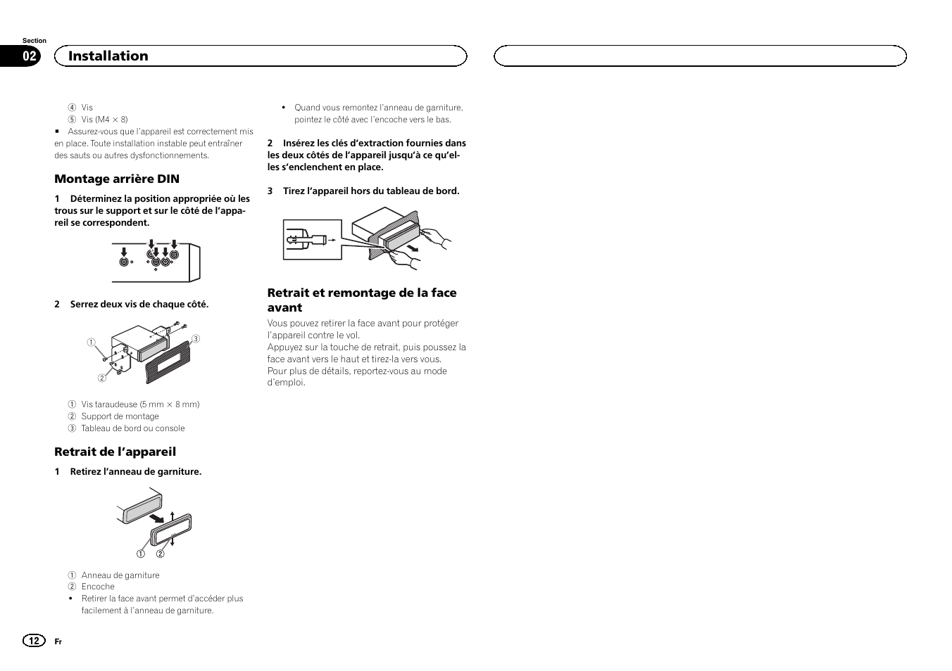 Installation | Pioneer DVH-340UB User Manual | Page 12 / 40.