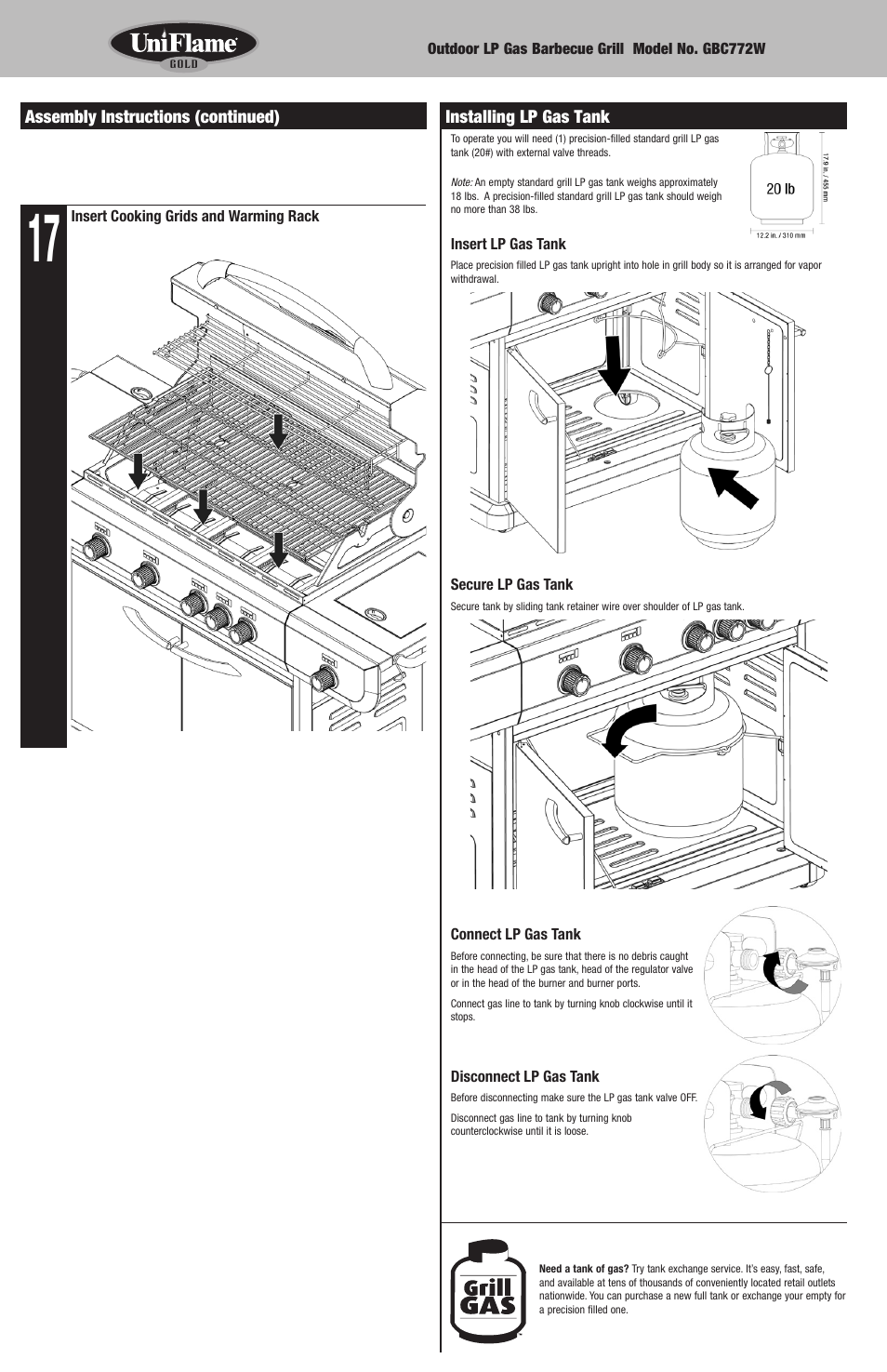 Blue Rhino Griddle Parts