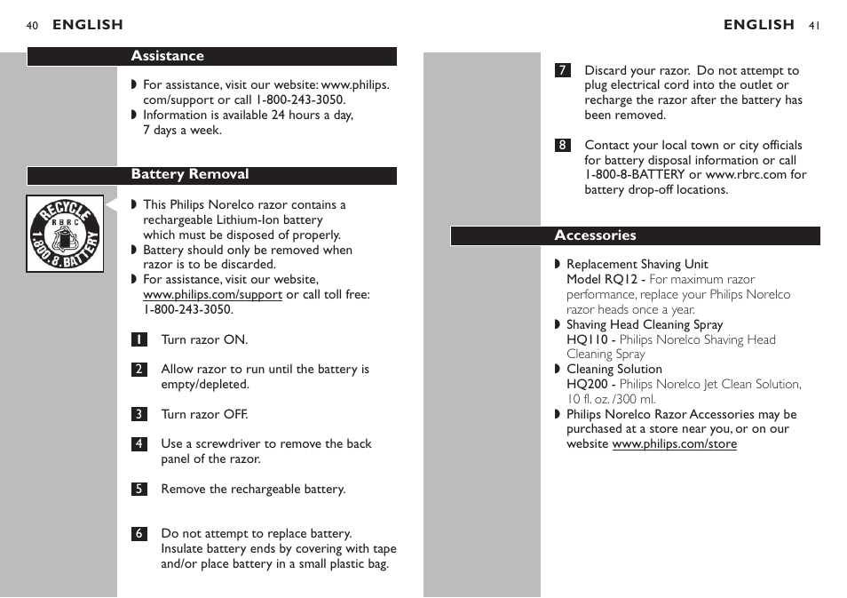 Philips Series 50 Xm User Manual