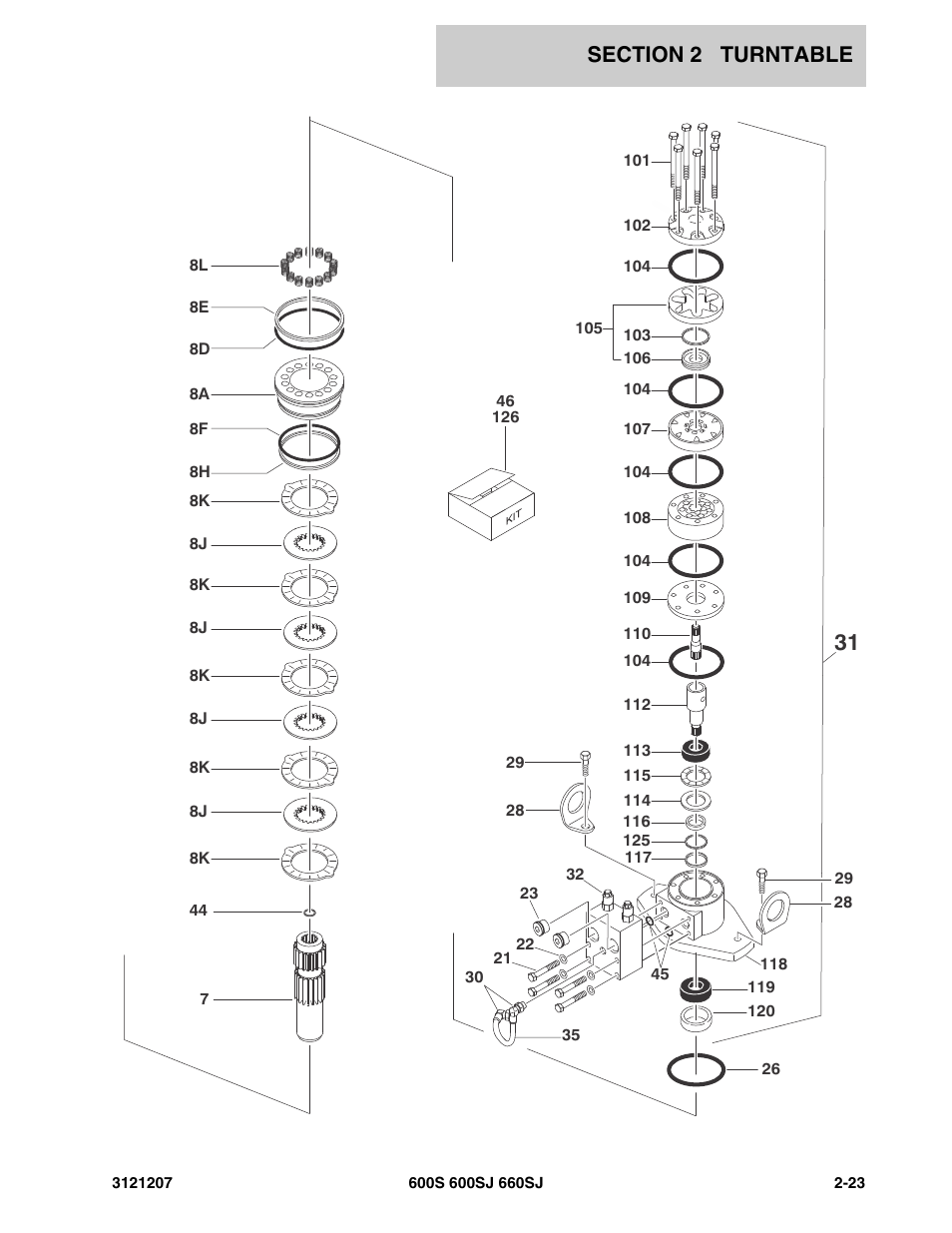 JLG 660SJ Parts Manual User Manual | Page 65 / 404 | Also for: 600S_SJ