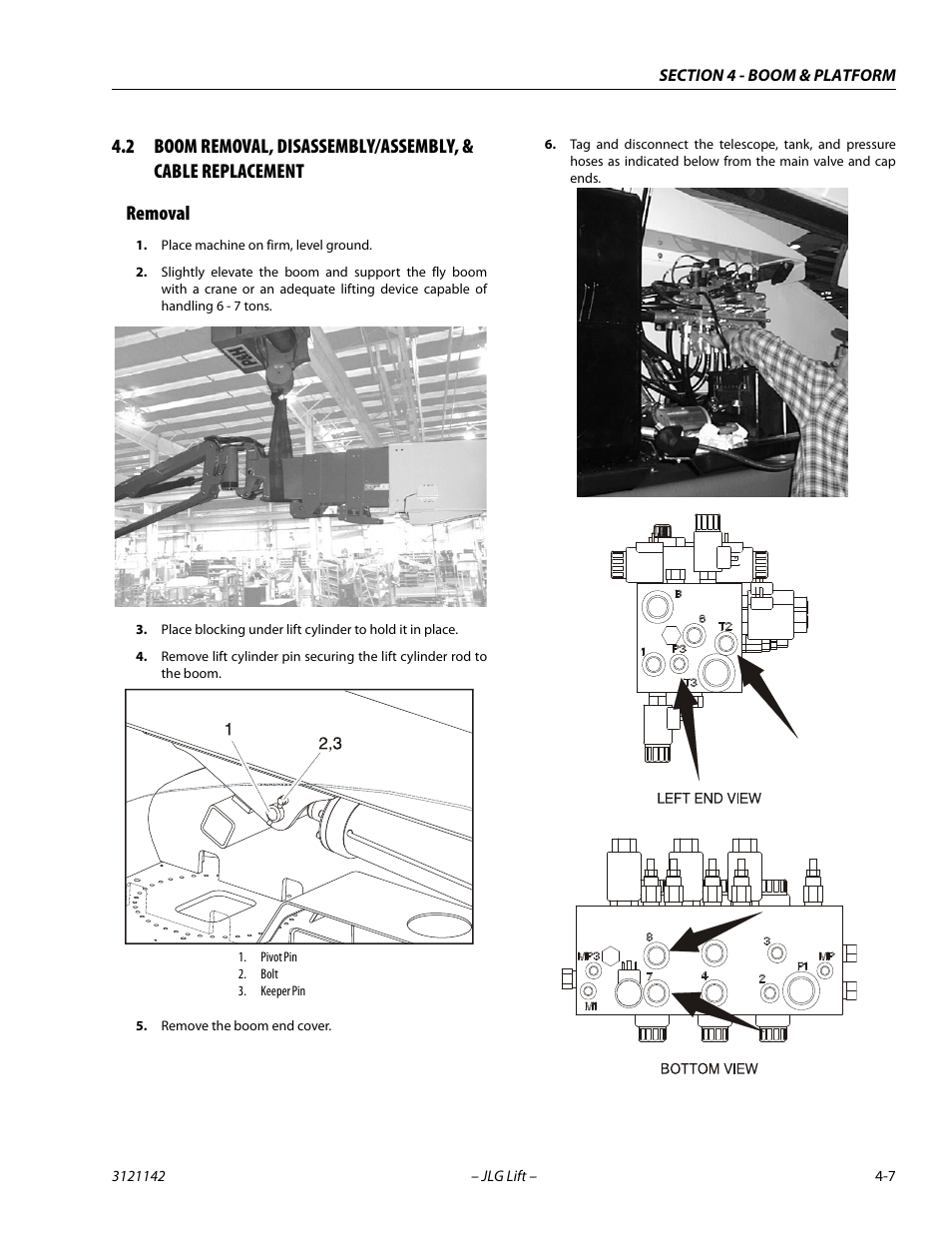 Removal, Removal -7 | JLG 1350SJP Service Manual User Manual | Page 241