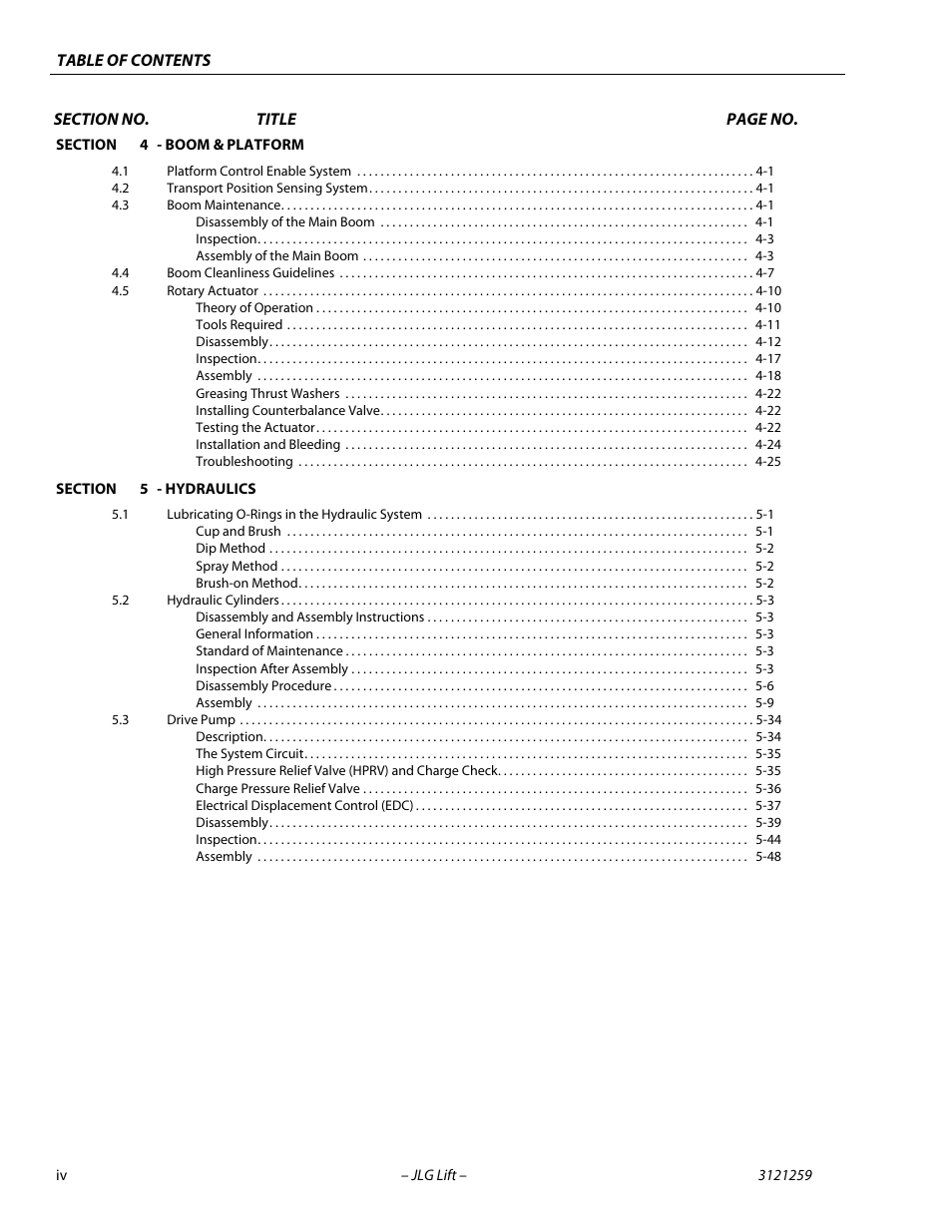 JLG 340AJ Service Manual User Manual | Page 8 / 348