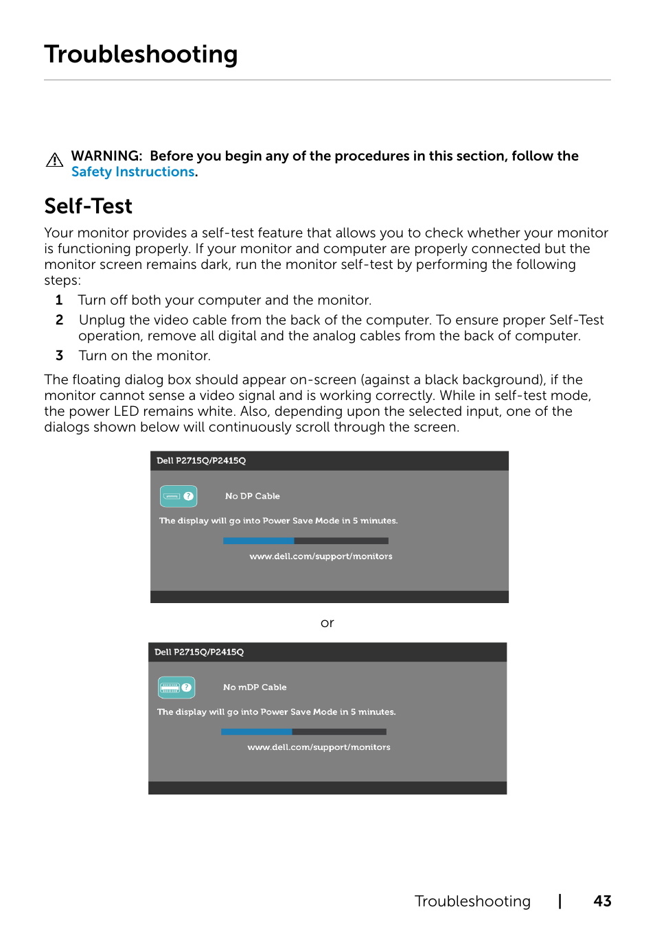 Dell self test feature check