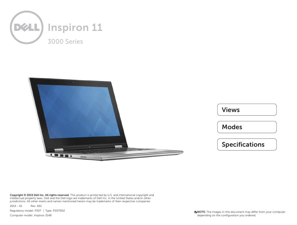 Dell inspiron 11 3000 instruction manual