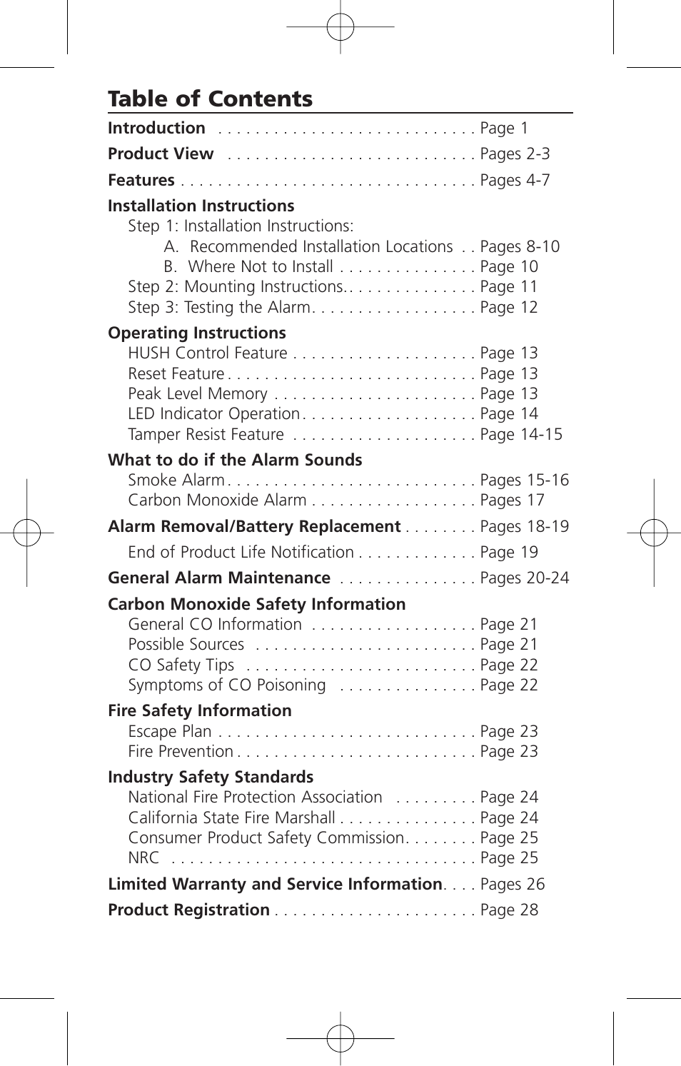 Kidde Kn Cosm Ba User Manual