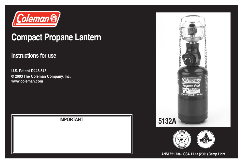 Coleman 5132A User Manual | 32 pages