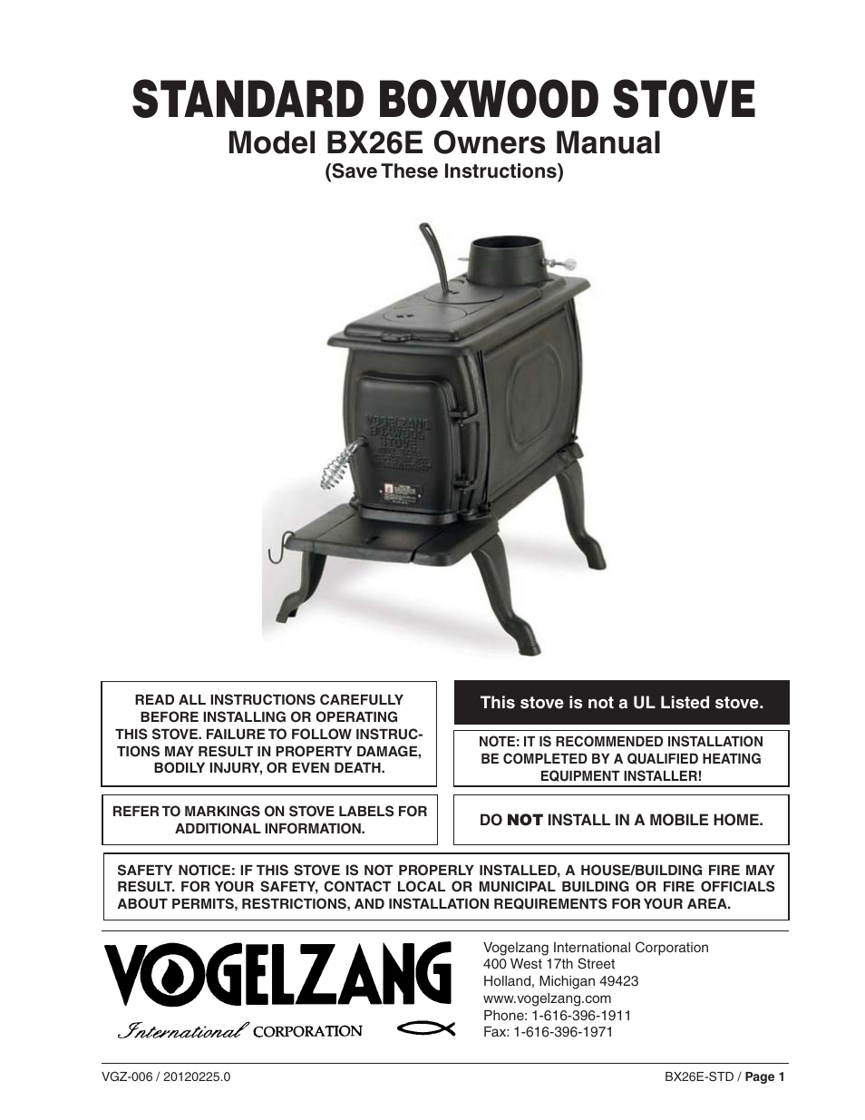 vogelzang-bx26e-user-manual-18-pages