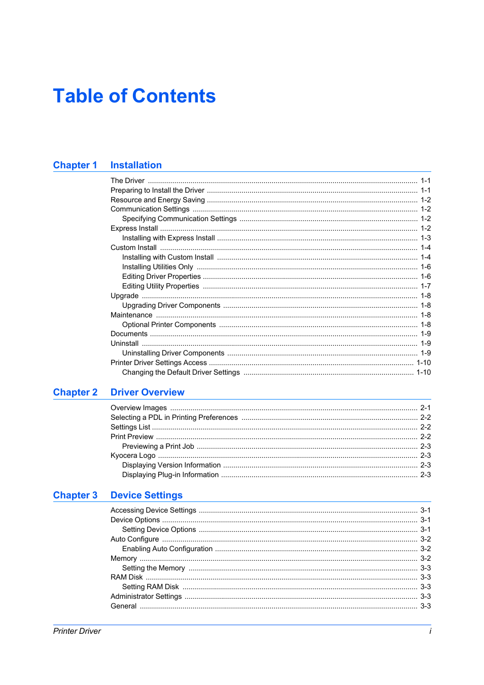 Kyocera Ecosys m2040dn User Manual | Page 3 / 93 | Also for: ECOSYS