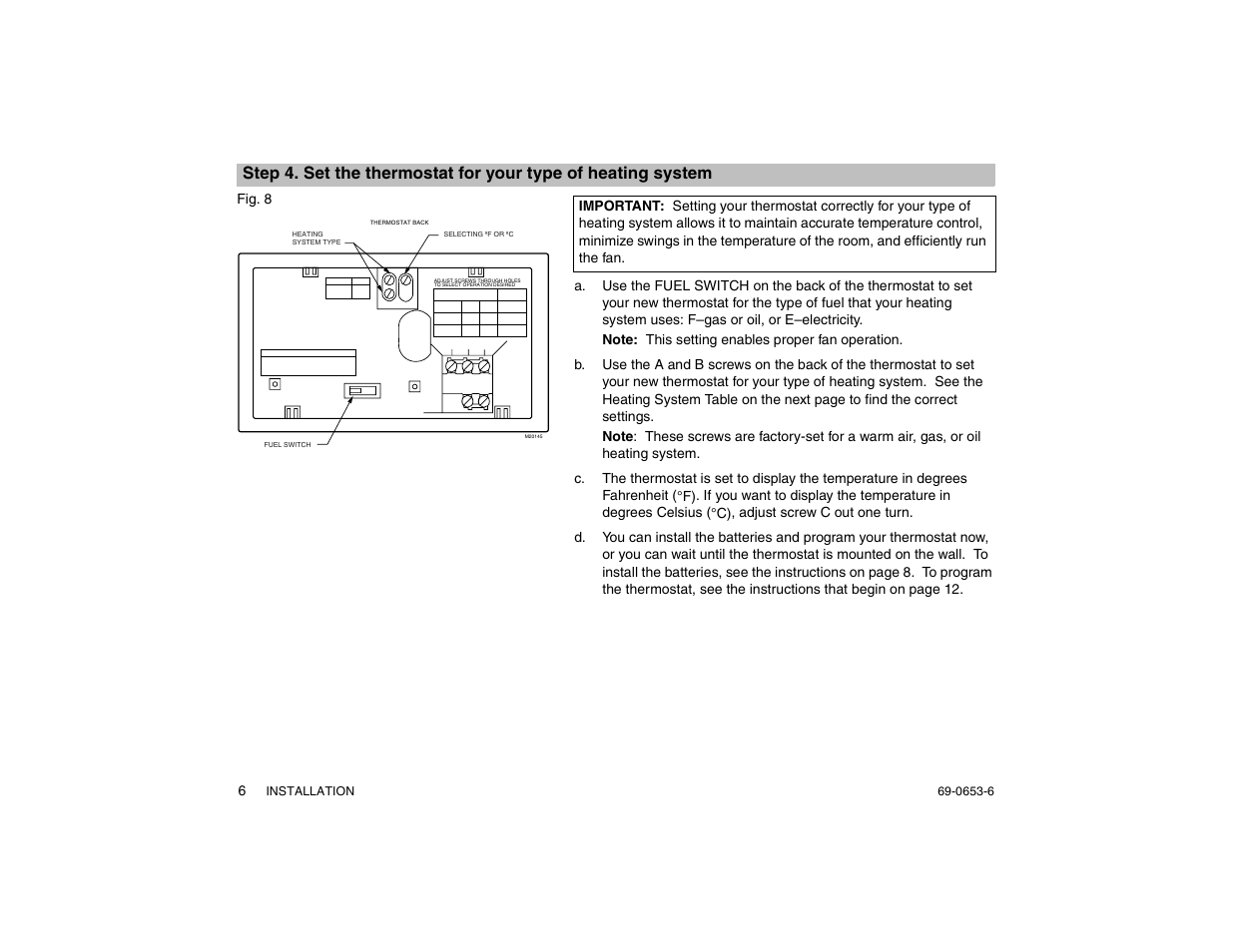 Honeywell thermostat manual