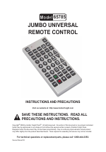 Pdf Download | Harbor Freight Tools Jumbo Universal Remote Control 65785  User Manual (13 pages)