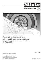 Miele T 7744 C User Manual | 52 pages