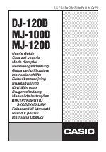 Pdf Download | Casio DJ-120D User Manual (75 pages) | Also for: MJ-100D,  MJ-120D