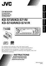 JVC KD-S73R User Manual | 32 pages | Also for: KD-S743R, KD-S71R, KD-S741R