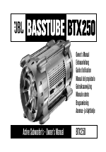 Pdf Download | JBL BASSTUBE BTX250 User Manual (33 pages)