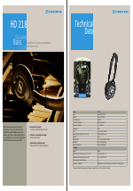 Pdf Download | Sennheiser HD 218 User Manual (1 page)