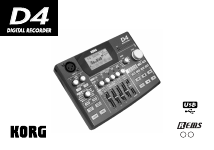 KORG D4 User Manual | 99 pages