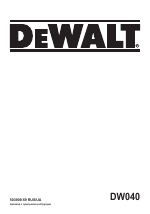 DeWalt DW040 manuals