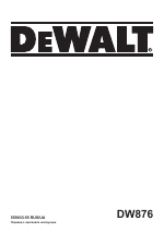 DeWalt DW876 manuals