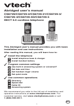 Pdf Download | VTech CS6729-5 Abridged manual User Manual (12 pages)