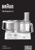 Pdf Download | Braun Multiquick 5 K 700 User Manual (113 pages) | Also for:  Multiquick 5 K 700 black