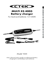 CTEK MXS 4003 User Manual | 12 pages