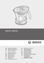 Bosch MCP3000 Exprimidor EAN 4242002329383 manuals