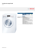 Bosch WAB20266EE Lavadora de carga frontal Blanco EAN 4242002810607 manuals