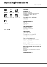 Hotpoint Ariston LFF 8214E User Manual | 84 pages