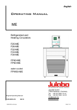 JULABO F32-ME Refrigerated and Heating Circulators manuals