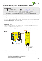 Paxton 12V DC PoE+ Power Supply In Cabinet With Net2 Plus Manuals