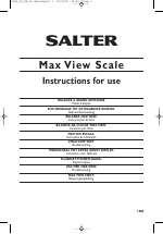 Salter 1085 BKDR MaxView Electronic Kitchen Scale manuals