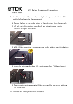 Pdf Download | TDK A73 Wireless Boombox - Battery replacement instructions  User Manual (2 pages)