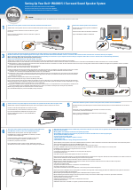 Pdf Download | Dell WL6000 100W 5.1 Surround Speaker System with