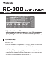 Boss Audio Systems Boss Loop Station RC-300 User Manual | 48 pages