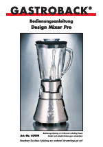 Gastroback 40994 Design Mixer Pro manuals