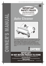 Intex AUTO POOL CLEANER manuals