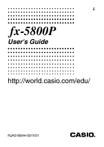 Pdf Download | Casio fx-5800P User Manual (147 pages)